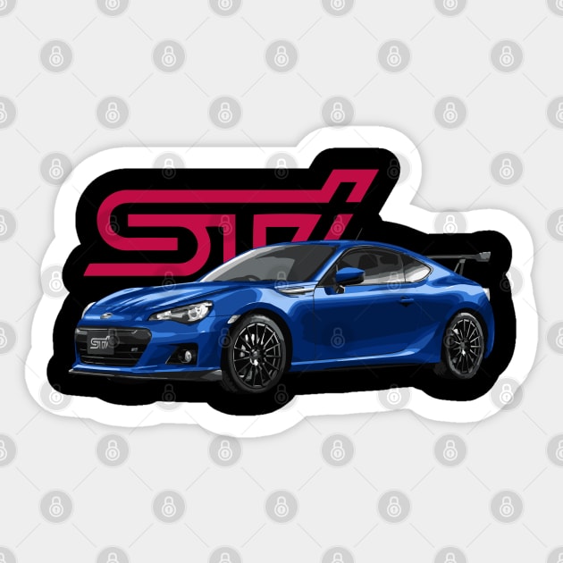 Ts BRZ tuned by STi Sticker by cowtown_cowboy